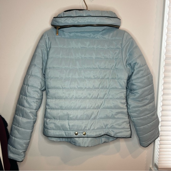Prettylittlething MARA BABY BLUE PUFFER JACKET - Picture 7 of 8